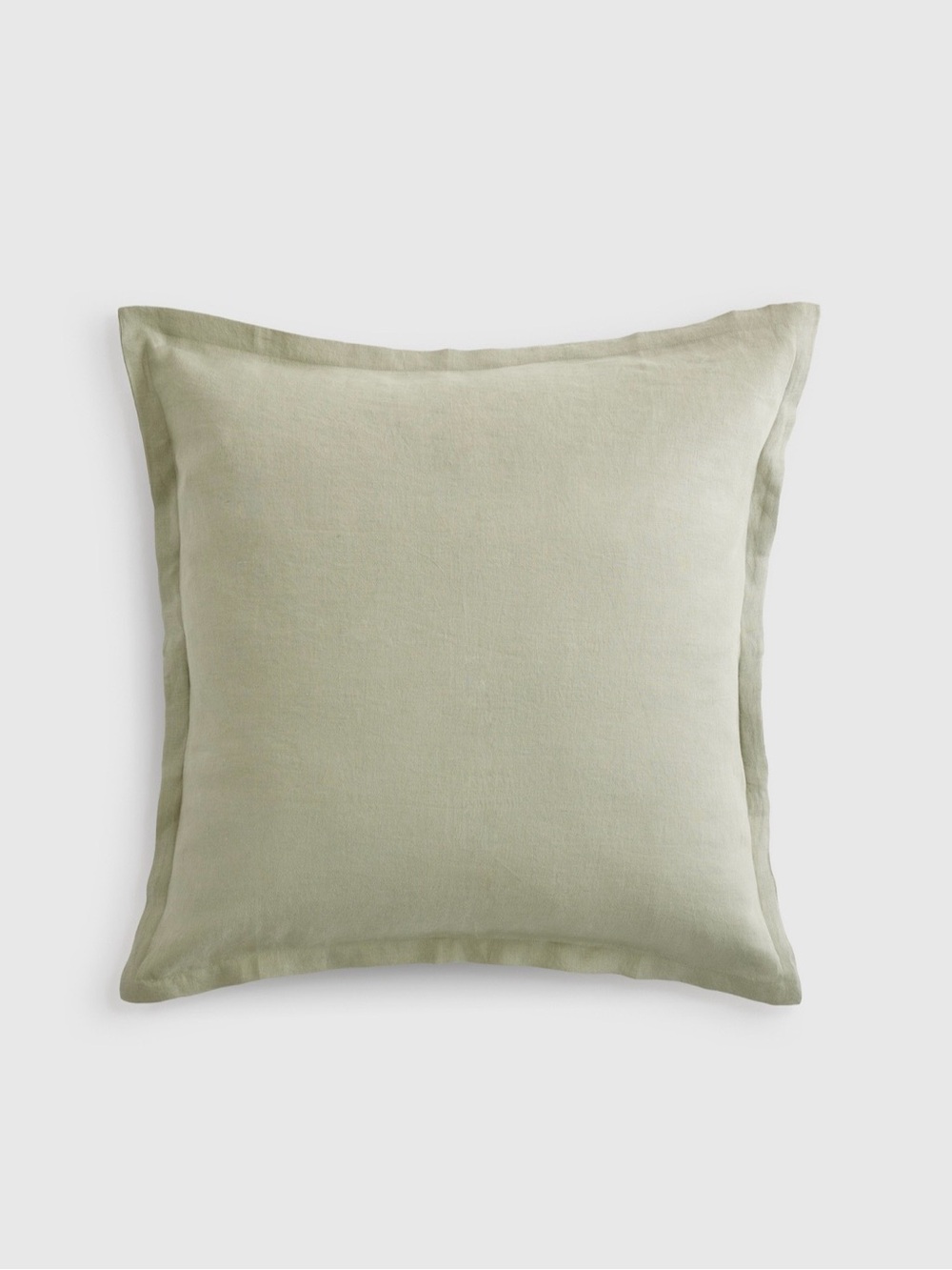 Quince Linen Euro Pillow Cover in Willowleaf